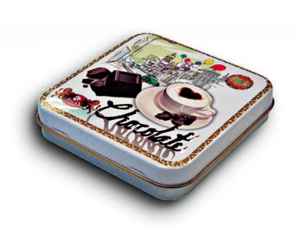 Square Slip Tin Box