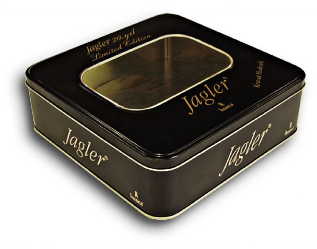 Transparent Acetate Lid Cosmetic Tin Set Box