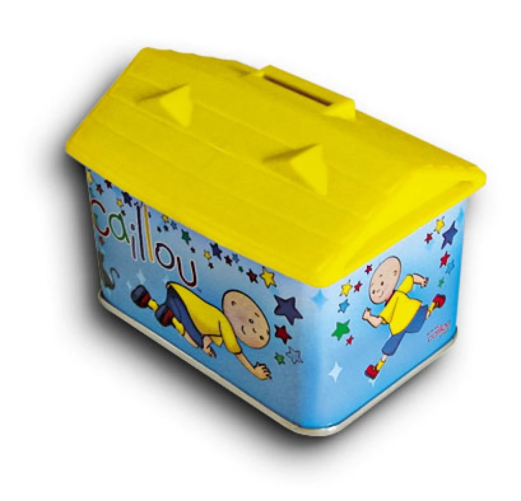 Decorative Plastic Roof Tin Piggy Bank 2