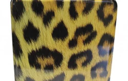 Decorative Metal Box with Tiger Pattern